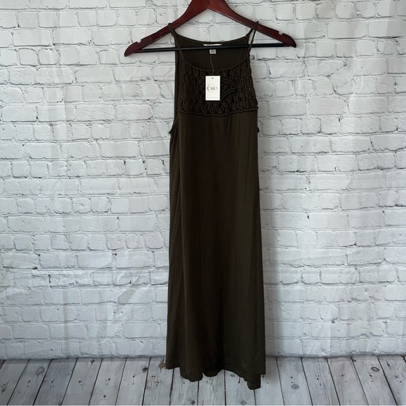 BRAND NWT Cato Long Dark Green Dress size M - Picture 4 of 12